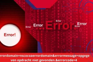 Errordomain=NscocoaErrorDomain&Errormessage=opgegeven opdracht niet gevonden.&errorcode=4