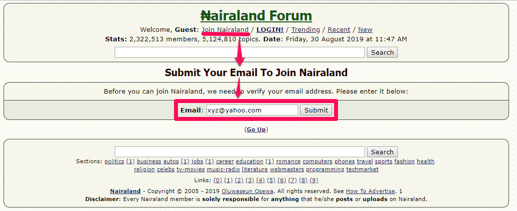 Nairaland forum